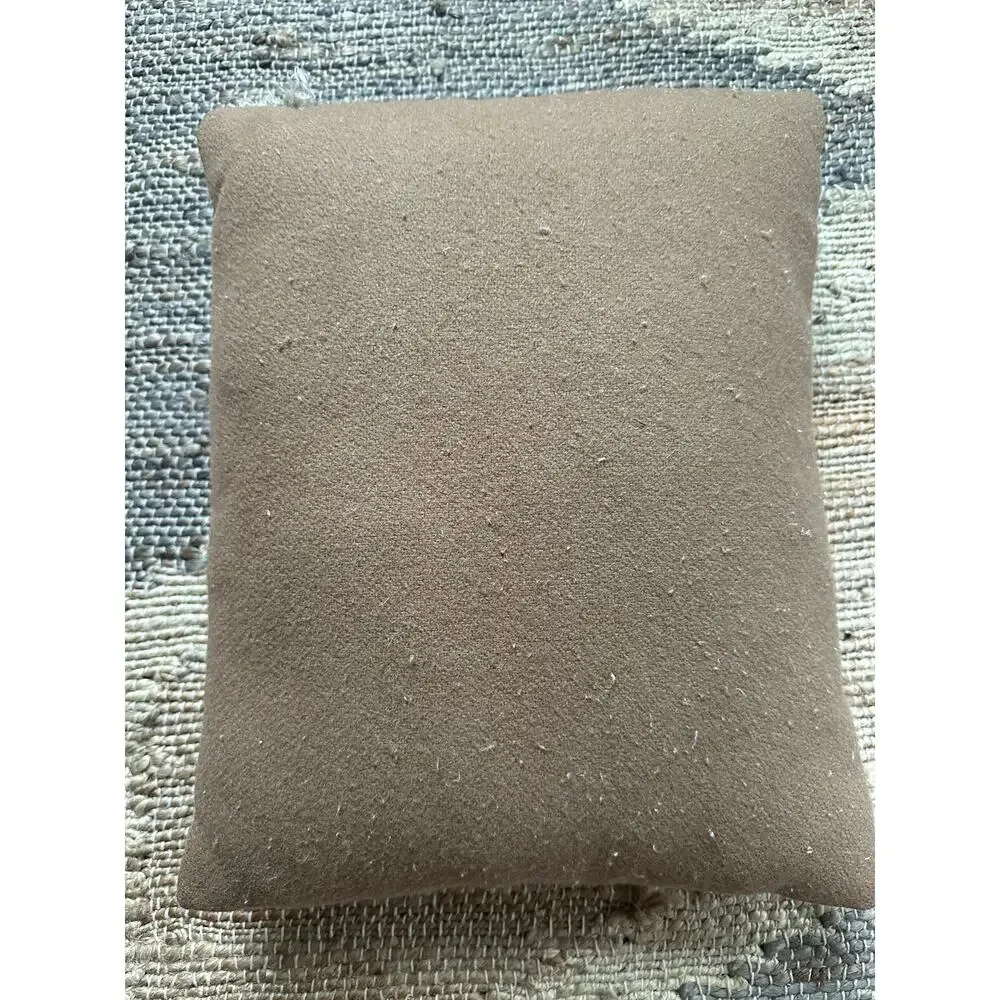 Vintage Rancho Arroyo Aqua Wool Pillow Southwestern throw blue beige 16x13”